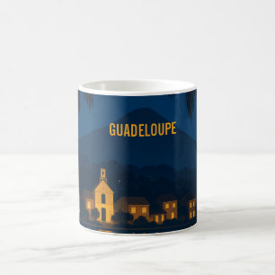 Guadeloupe 971 - Tropical Night Illustration Coffee Mug