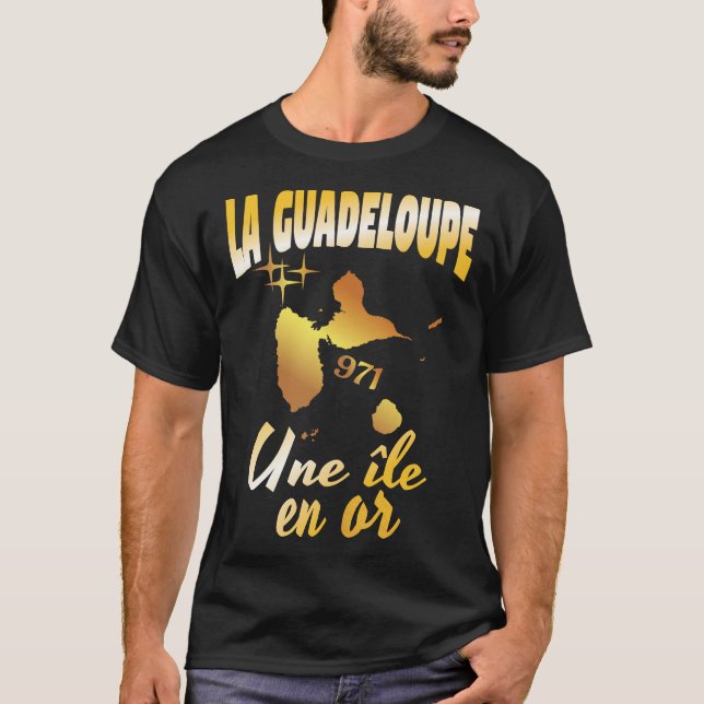 Guadeloupe a golden island T-Shirt (Front)