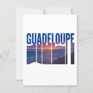 Guadeloupe: Caribbean Tropical Sunset Postcard