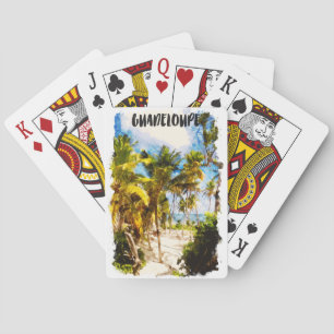 Guadeloupe Caribbean Tropiccal Island Travel Playing Cards