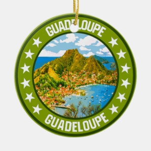 Guadeloupe                                         ceramic tree decoration