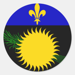 Guadeloupe Classic Round Sticker