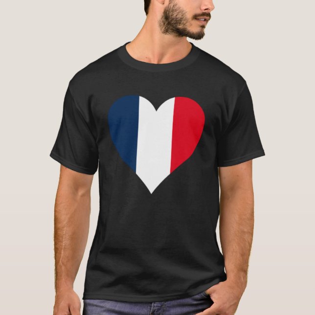 Guadeloupe Flag Heart Guadeloupe Gifts Love Guadel T-Shirt (Front)