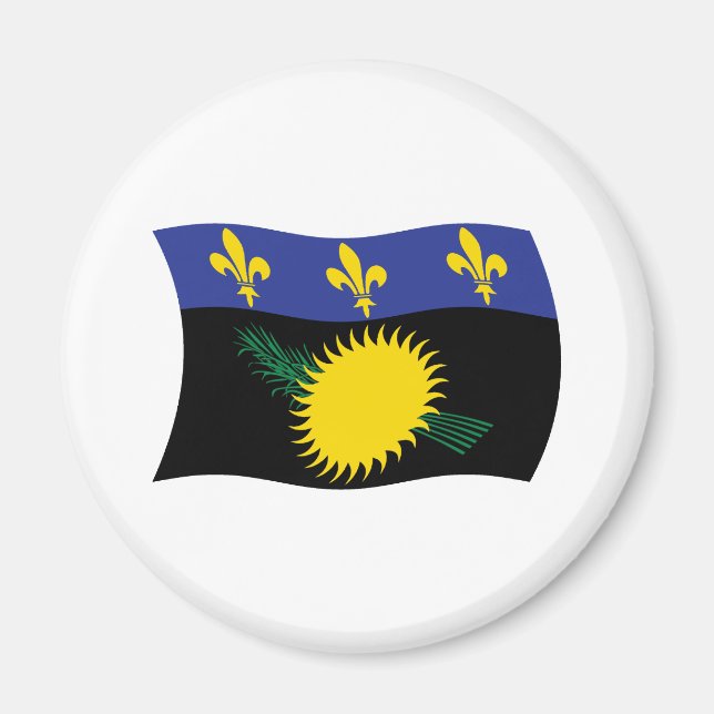 Guadeloupe Flag Magnet (Front)