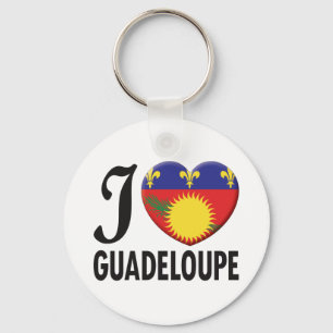 Guadeloupe Love Key Ring