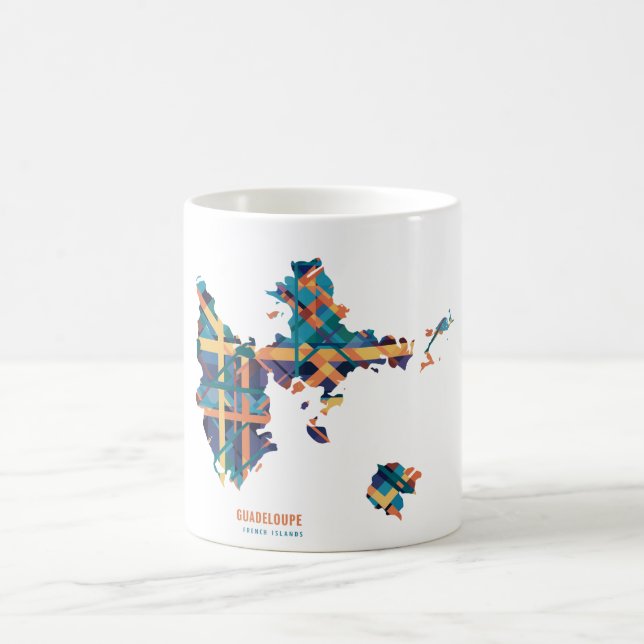 Guadeloupe Mug – Mosaic Map of the Islands (Center)
