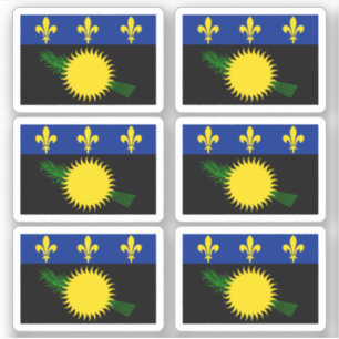 Guadeloupean flag sticker