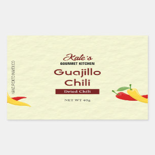 Guajillo Custom Pepper Product Sticker