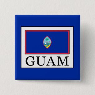 Guam 15 Cm Square Badge