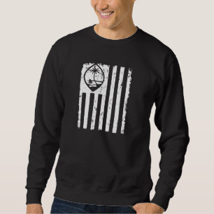 Guam American Flag Country Seal Pullover