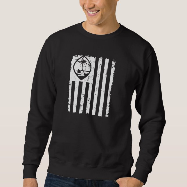 Guam American Flag Country Seal Pullover (Front)