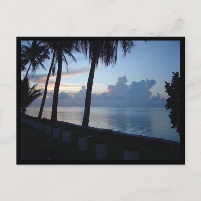 Guam Beach Park Sunset Postcard (Front)