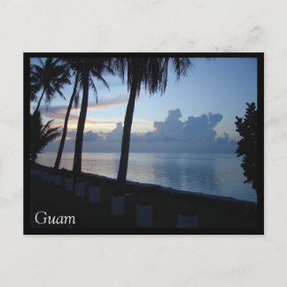 Guam Beach Park Sunset Postcard