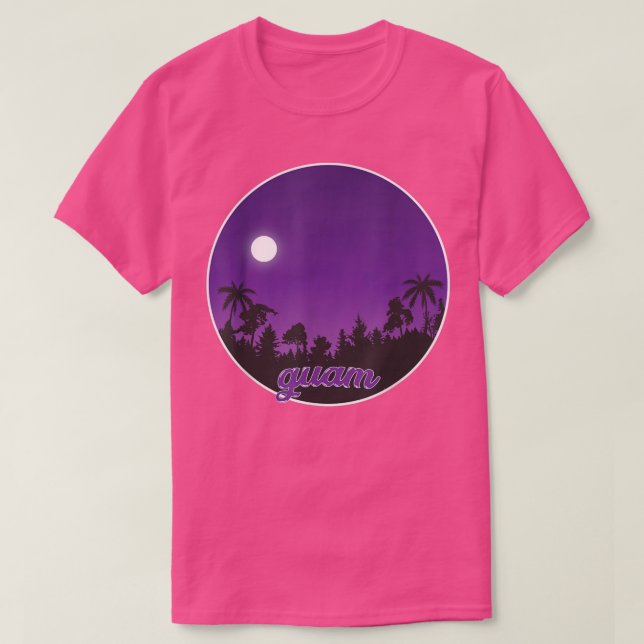 guam By night with Palms  T-Shirt (Design Front)