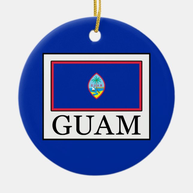 Guam Ceramic Tree Decoration (Front)