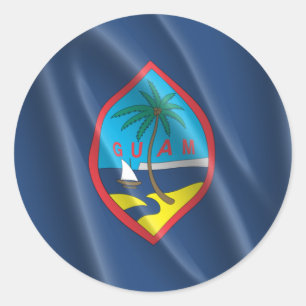 GUAM CLASSIC ROUND STICKER