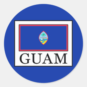 Guam Classic Round Sticker