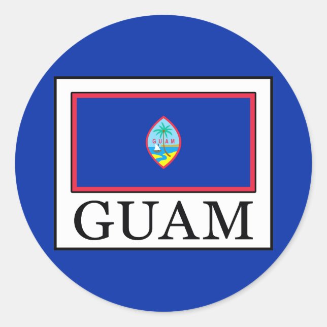 Guam Classic Round Sticker (Front)