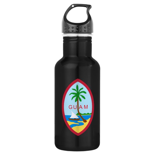 Guam Coat of Arms 532 Ml Water Bottle (Front)