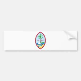 Guam Coat Of Arms Bumper Sticker