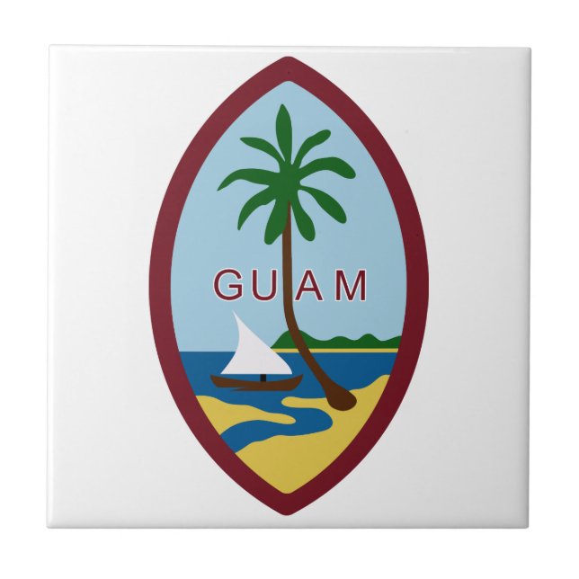 Guam Coat of Arms Tile (Front)