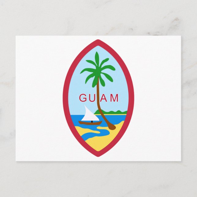 GUAM - emblem/flag/coat of arms/symbol Postcard (Front)