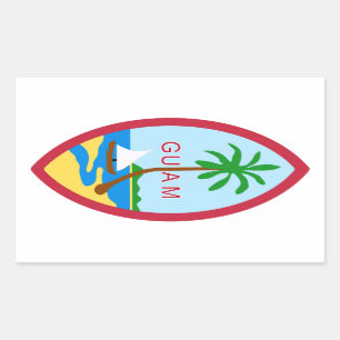 GUAM - emblem/flag/coat of arms/symbol Rectangular Sticker