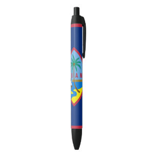 GUAM FLAG BLACK INK PEN
