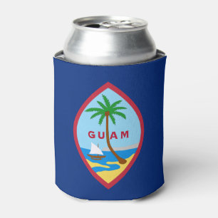 Guam Flag Can Cooler