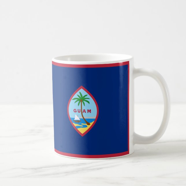 Guam Flag Ceramic Mug (Right)