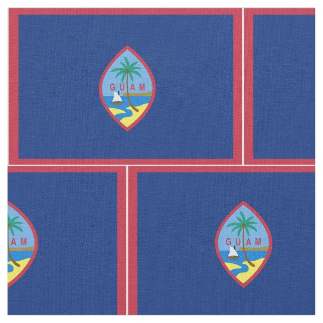 Guam Flag Fabric (Close Up)