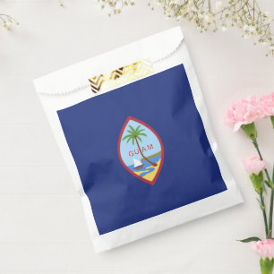 Guam flag favour bags