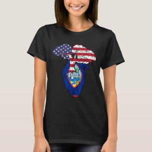 Guam Flag Guamanian Guam Pride Heart T-Shirt