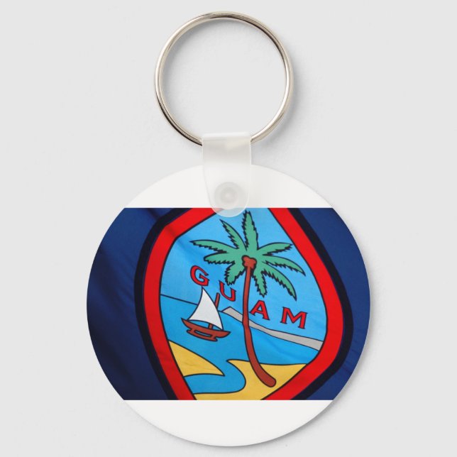 Guam flag key ring (Front)