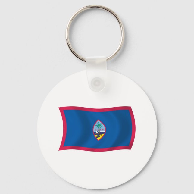 Guam Flag Keychain (Front)