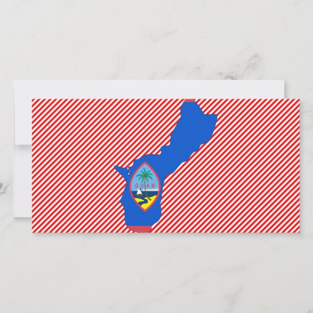 Guam Flag Map (Front)