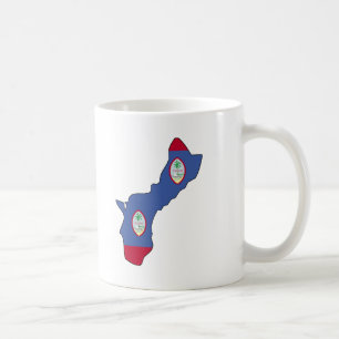 Guam flag map coffee mug