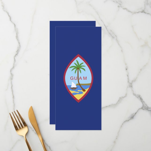 Guam flag menu (Front/Back In Situ)
