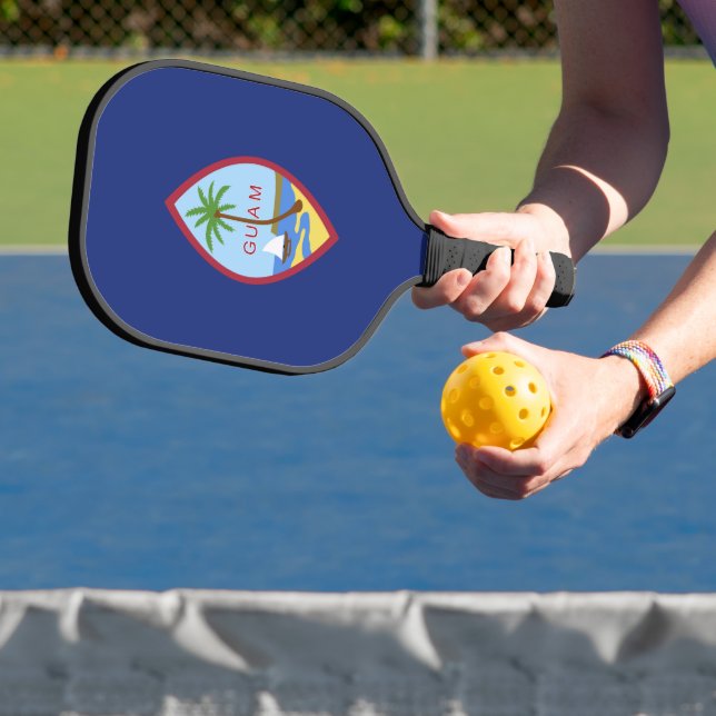 Guam flag pickleball paddle (Insitu)