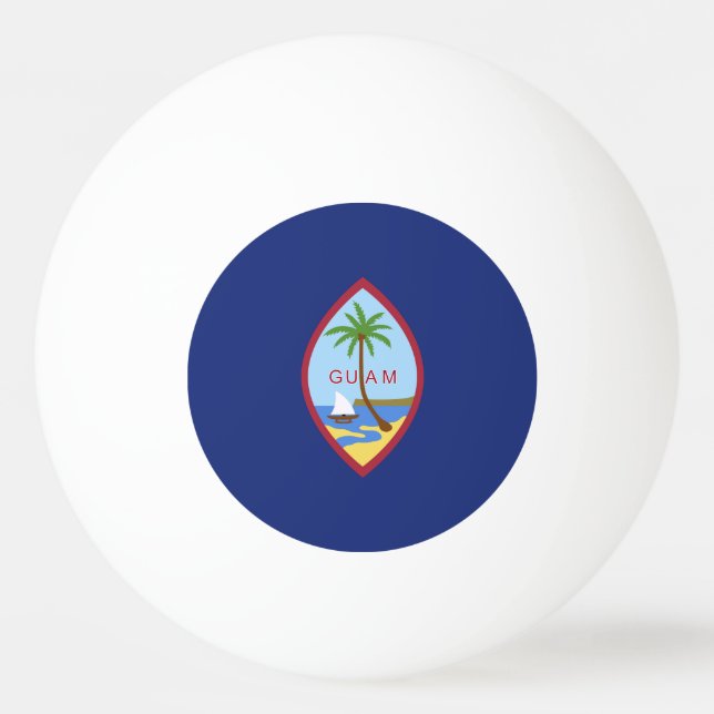 Guam flag ping pong ball (Front)