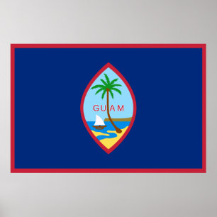 Guam flag poster