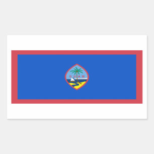Guam Flag Rectangular Sticker