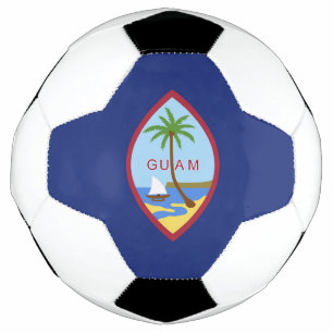 Guam flag soccer ball