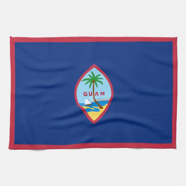 Guam Flag Tea Towel (Horizontal)