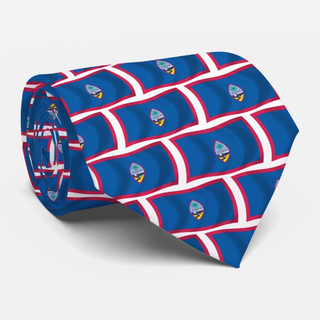 Guam Flag Tie (Rolled)