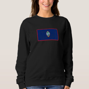 Guam Flag With Vintage Guamanian National Colours Sweatshirt