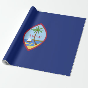 Guam flag wrapping paper