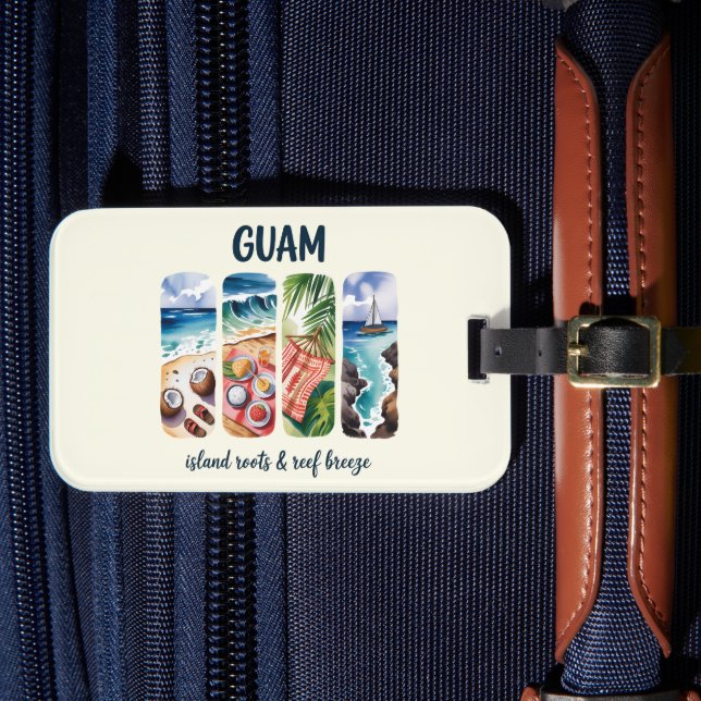 Guam – Island Roots & Reef Breeze Luggage Tag (Front Insitu 4)