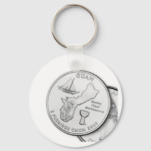 guam-quarter key chain