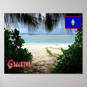 Guam - Ritidian Beach Poster